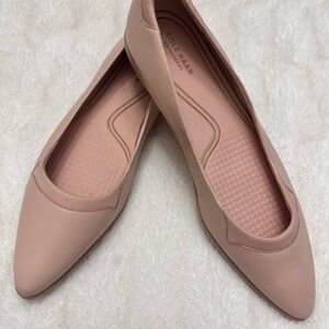 cole haan grand ambition beige leather  flats size  US 11